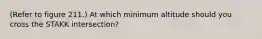 (Refer to figure 211.) At which minimum altitude should you cross the STAKK intersection?