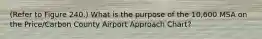 (Refer to Figure 240.) What is the purpose of the 10,600 MSA on the Price/Carbon County Airport Approach Chart?