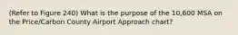 (Refer to Figure 240) What is the purpose of the 10,600 MSA on the Price/Carbon County Airport Approach chart?