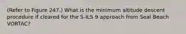 (Refer to Figure 247.) What is the minimum altitude descent procedure if cleared for the S-ILS 9 approach from Seal Beach VORTAC?