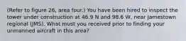 (Refer to figure 26, area four.) You have been hired to inspect the tower under construction at 46.9 N and 98.6 W, near Jamestown regional (JMS). What must you received prior to finding your unmanned aircraft in this area?