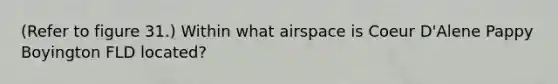 (Refer to figure 31.) Within what airspace is Coeur D'Alene Pappy Boyington FLD located?