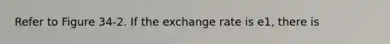 Refer to Figure 34-2. If the exchange rate is e1, there is