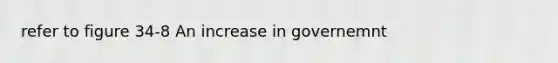 refer to figure 34-8 An increase in governemnt