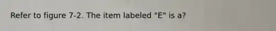 Refer to figure 7-2. The item labeled "E" is a?