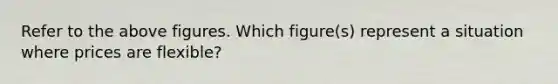 Refer to the above figures. Which figure(s) represent a situation where prices are flexible?