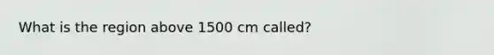 What is the region above 1500 cm called?