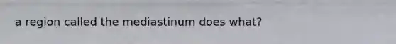 a region called the mediastinum does what?