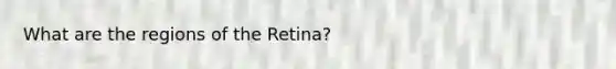 What are the regions of the Retina?