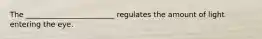 The ________________________ regulates the amount of light entering the eye.