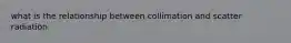 what is the relationship between collimation and scatter radiation