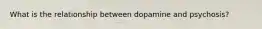 What is the relationship between dopamine and psychosis?