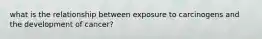 what is the relationship between exposure to carcinogens and the development of cancer?