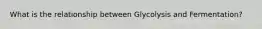 What is the relationship between Glycolysis and Fermentation?