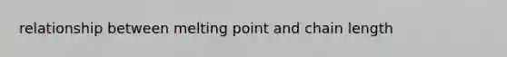 relationship between melting point and chain length