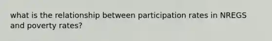 what is the relationship between participation rates in NREGS and poverty rates?