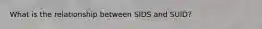 What is the relationship between SIDS and SUID?