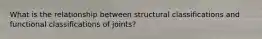 What is the relationship between structural classifications and functional classifications of joints?