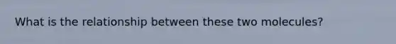 What is the relationship between these two molecules?