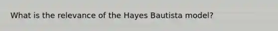 What is the relevance of the Hayes Bautista model?