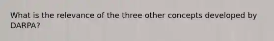 What is the relevance of the three other concepts developed by DARPA?