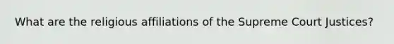 What are the religious affiliations of the Supreme Court Justices?