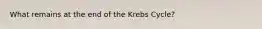 What remains at the end of the Krebs Cycle?