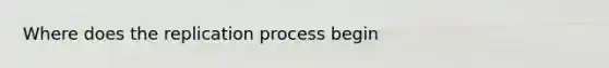 Where does the replication process begin