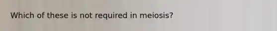 Which of these is not required in meiosis?