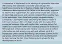 A researcher is interested in the etiology of myocardial infarction (MI) among men between 18 and 40 years of age. Her hypothesis concerns the influence of diets high in fat and subsequent development of MI. What is the best study approach to address this hypothesis? A.) Case-control study with cases of MI identified post-event and controls sampled from healthy men in the population, then have both groups complete dietary surveys B.) Case-report study describing the dietary habits in 100 men having an MI C.) Ecologic study with the rates of MI compared between cities with higher than average dietary fat intakes and cities with lower than average dietary fat intakes D.) Retrospective cohort study with medical records used to collect information on diet among men with and without an MI E.) Prospective cohort study identifying a population of men in this age group, administering a dietary survey and classifying men by high and low fat diet, then following both groups for the development of an MI