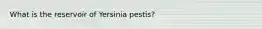 What is the reservoir of Yersinia pestis?