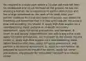 You respond to a skate park where a 10-year-old male fell from his skateboard and struck his head on the ground; he was not wearing a helmet. He is responsive to painful stimuli only and has a large hematoma on the back of his head. After your partner stabilizes his head and opens his airway, you assess his breathing and determine that it is slow and irregular. His pulse is slow and bounding. You should: A. apply high-flow oxygen via a nonrebreathing mask, perform an in-depth secondary assessment, apply full spinal precautions, and transport. B. insert an oral airway, hyperventilate him with a bag-valve mask, apply full spinal precautions, and transport to the closest trauma center. C. apply high-flow oxygen via a nonrebreathing mask, obtain baseline vital signs, apply full spinal precautions, and perform a secondary assessment. D. assist his ventilations, be prepared to suction his mouth if he vomits, apply full spinal precautions, and prepare for immediate transport to a trauma center.