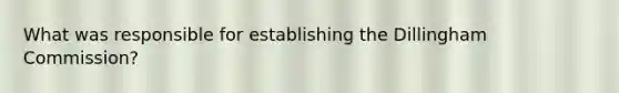 What was responsible for establishing the Dillingham Commission?