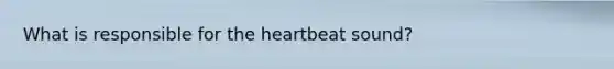 What is responsible for <a href='https://www.questionai.com/knowledge/kya8ocqc6o-the-heart' class='anchor-knowledge'>the heart</a>beat sound?