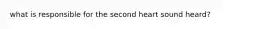 what is responsible for the second heart sound heard?