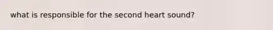 what is responsible for the second heart sound?