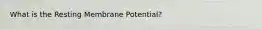 What is the Resting Membrane Potential?