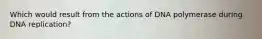 Which would result from the actions of DNA polymerase during DNA replication?