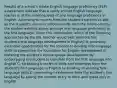 Results of a school's intake English language proficiency (ELP) assessment indicate that a newly arrived English language learner is at the entering level of oral language proficiency in English. According to reports from the student's parents as well as the student's previous school records from the home country, the student exhibits above-average oral language proficiency in the first language. Given this information, which of the following approaches by the ESL teacher would best promote this student's oral language development in English? A. providing extensive opportunities for the student to develop first-language skills to strengthen the foundation for English development B. fostering the student's interlanguage development by encouraging the student to translate from the first language into English C. facilitating transfer of skills and strategies from the student's first language to English by building on existing first-language skills D. preventing interference from the student's first language by asking the student to try to think and speak only in English