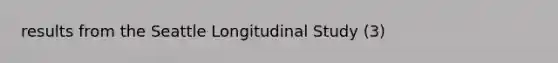 results from the Seattle Longitudinal Study (3)