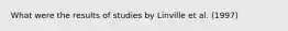 What were the results of studies by Linville et al. (1997)