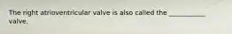 The right atrioventricular valve is also called the ___________ valve.