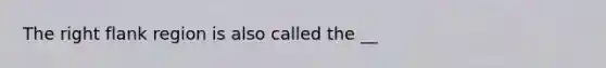 The right flank region is also called the __