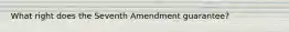 What right does the Seventh Amendment guarantee?