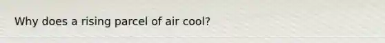 Why does a rising parcel of air cool?