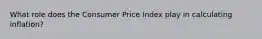 What role does the Consumer Price Index play in calculating inflation?