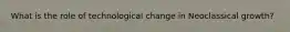 What is the role of technological change in Neoclassical growth?