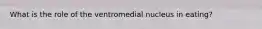 What is the role of the ventromedial nucleus in eating?