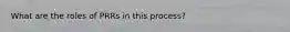 What are the roles of PRRs in this process?