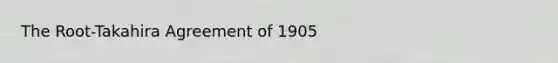 The Root-Takahira Agreement of 1905